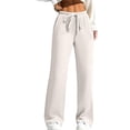 thumbnail image 1 of Bovemsi Womens Pants Knit Wide Leg High Elastic Waist Sweater With Travel Pants, 1 of 9