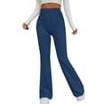 thumbnail image 1 of Bovemsi Womens Pants Women'S Elastic Slim Fit Sports Leisure Solid Color Brushed Strip Pocket Casual Travel Pants, 1 of 8
