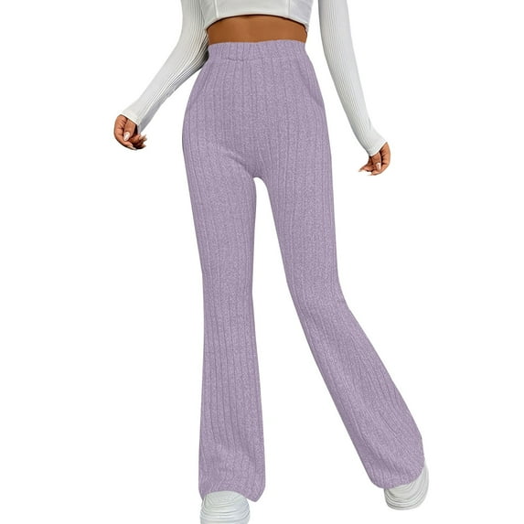 Bovemsi Womens Pants Women'S Elastic Slim Fit Sports Leisure Solid Color Brushed Strip Pocket Casual Travel Pants