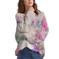 thumbnail image 1 of Bovemsi Womens Sweaters Art Print Casual Pullover Sweater Knitted For Women Fashion Long Sleeve Blouse Winter Warm Layer Top Cute Sweaters, 1 of 4