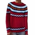 thumbnail image 1 of Bovemsi Womens Sweaters Autumn Winter Casual Pullover Tops Long Sleeve Crewneck Sweater Cute Sweaters, 1 of 4