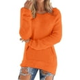 thumbnail image 1 of Bovemsi Womens Sweaters Casual Solid Long Sleeve Jumper Blouse Cute Sweaters, 1 of 5