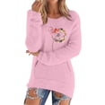 thumbnail image 1 of Bovemsi Womens Sweaters Casual Solid Long Sleeve Jumper Blouse Fall Sweaters, 1 of 5