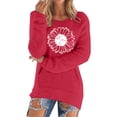 thumbnail image 1 of Bovemsi Womens Sweaters Casual Solid Long Sleeve Jumper Blouse Fall Sweaters, 1 of 5
