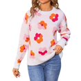 thumbnail image 1 of Bovemsi Womens Sweaters Cozy Women's Autumn And Winter Knitted Long Sleeved Sweater Warm Comfortable Top Casual Fashion Business Casual Sweaters, 1 of 9