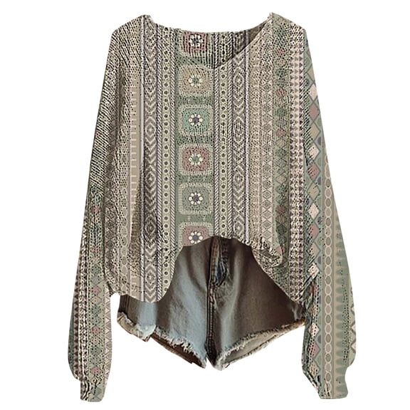 Bovemsi Womens Sweaters Fall For Women 2025 Plus Size Graphic Print Long Sleeve Shirts Casual Cute Knit Tops Pullover Cute Sweaters