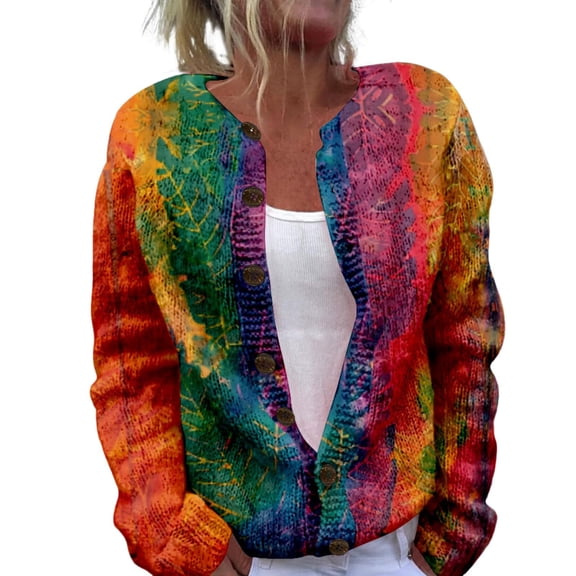 Bovemsi Womens Sweaters For Women Open Front Cardigan Chunky Long Sleeve Plus Size Button Up Fall Trendy Blouse Cute Sweaters