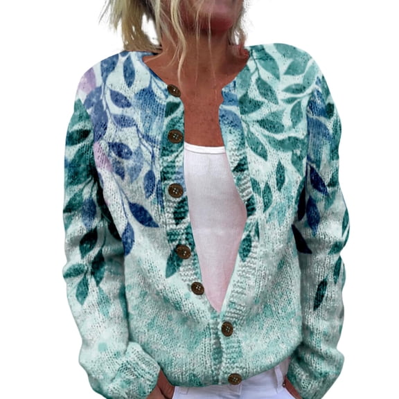 Bovemsi Womens Sweaters For Women Open Front Cardigan Chunky Long Sleeve Plus Size Button Up Fall Trendy Blouse Cute Sweaters