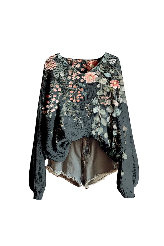 Womens Sweaters Knitted Pullover Sweater For Women Fashion Long Sleeve Blouse Winter Warm Layer Top Daily Going Out Shirts Fall Sweaters