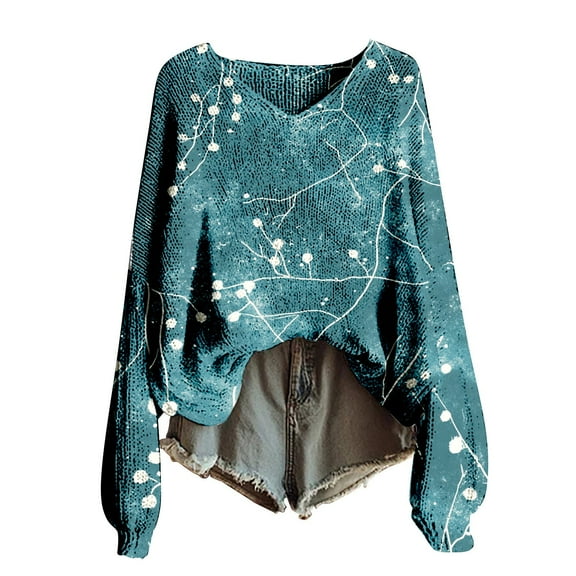 Bovemsi Womens Sweaters Knitted Pullover Sweater For Women Fashion Long Sleeve Blouse Winter Warm Layer Top Daily Going Out Shirts Fall Sweaters