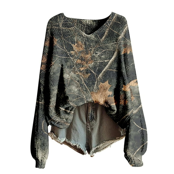 Bovemsi Womens Sweaters Knitted Pullover Sweater For Women Fashion Long Sleeve Blouse Winter Warm Layer Top Daily Going Out Shirts Fall Sweaters