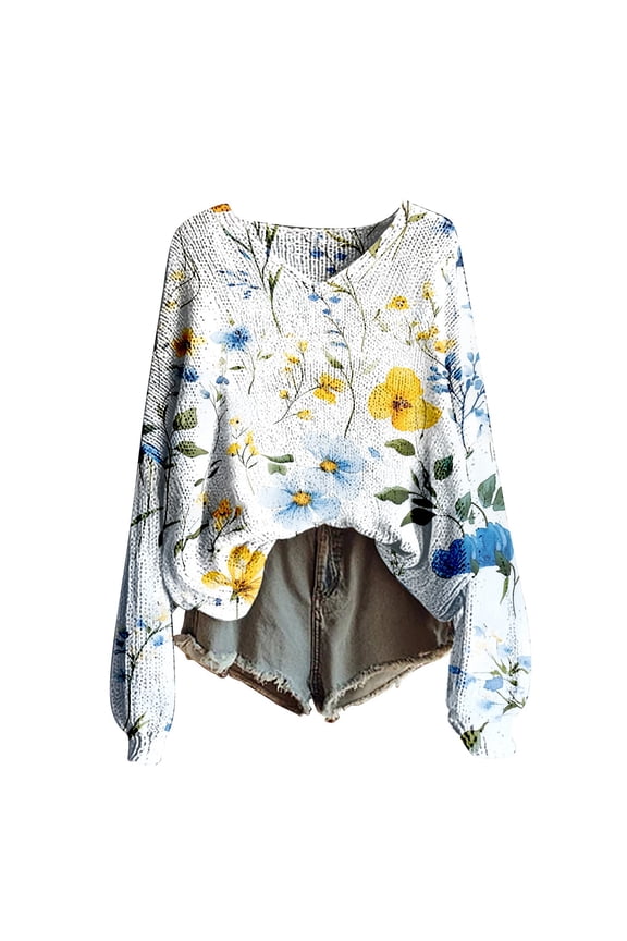 Womens Sweaters Knitted Pullover Sweater For Women Fashion Long Sleeve Blouse Winter Warm Layer Top Daily Going Out Shirts Fall Sweaters