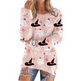 thumbnail image 1 of Bovemsi Womens Sweaters Ladies' Fashionable Casual Printed Pullover With Pockets Plush Capless Sweater Halloween Sweater, 1 of 5