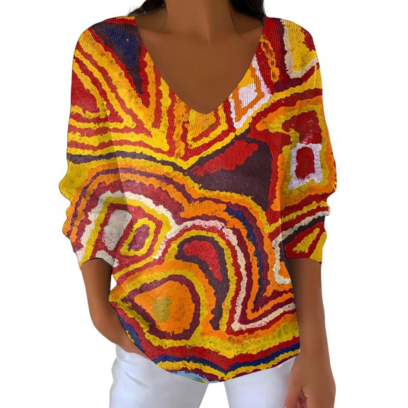 Bovemsi Womens Sweaters Women's Casual Autumn Pumpkin Striped Long Sleeve T Shirt Fall Sweatshirts For Women Fall Sweaters