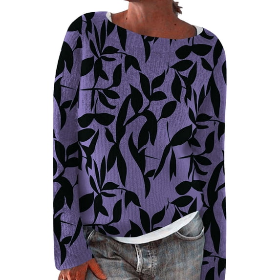 Bovemsi Womens Sweaters Women's Design Loose Casual Knit Drop Shoulder Long Sleeve Pullover Sweater Cute Sweaters