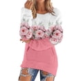 thumbnail image 1 of Bovemsi Womens Sweatshirts Ladies' Fashionable Casual Printed Pullover With Pockets Plush Capless Sweater Fall Fashion Outfits 2025 Clothes, 1 of 5
