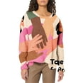 thumbnail image 1 of Bovemsi Womens Sweatshirts Love & Strength: Women's Breast Cancer Support Sweatshirt Graphic Sweatshirts, 1 of 4