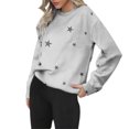 thumbnail image 1 of Bovemsi Womens Sweatshirts Solid Color Sweatshirt Tops Long Sleeves Casual Pullover Lightweight Loose Fall Fashion Outfits 2025 Clothes, 1 of 9