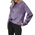 thumbnail image 1 of Bovemsi Womens Sweatshirts Solid Color Sweatshirt Tops Long Sleeves Casual Pullover Lightweight Loose Fall Fashion Outfits 2025 Clothes, 1 of 9