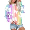 thumbnail image 1 of Bovemsi Womens Sweatshirts Women's Fashion Spring Autumn Casual Long Sleeve Hoodless Sweatshirt Top Fall Fashion Outfits 2025 Clothes, 1 of 5