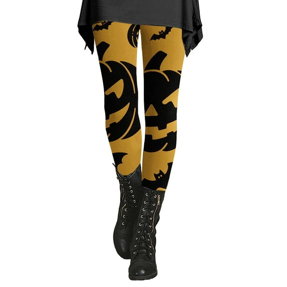 Bovemsi Yoga Pants For Women Holidays Casual Comfort Halloween Printed Leggings Workout Sport Trousers High Waisted Leggings,L
