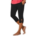 thumbnail image 1 of Bovemsi Yoga Pants For Women Leggings 2025 Summer Plus Size High Waisted Soft Casual Workout With Pockets Capri Leggings,S, 1 of 6
