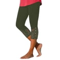 thumbnail image 1 of Bovemsi Yoga Pants For Women Leggings 2025 Summer Plus Size High Waisted Soft Casual Workout With Pockets Capri Leggings,S, 1 of 4