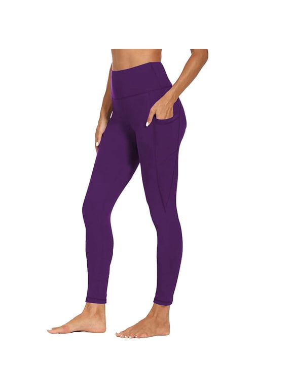 Yoga Pants Women Leggings Tummy Butt Lifting Compression Workout High Waisted Tights With Pockets High Waisted Leggings