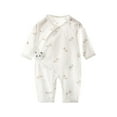 thumbnail image 1 of Bovxnpu Baby Girl Bodysuit, Infant Baby Cotton Bodysuits, Newborn Summer Thin Clothes Long Sleeved Air-conditioned Clothes Jumpsuit Crawling Clothes Clothes 1-3 Months, 1 of 3