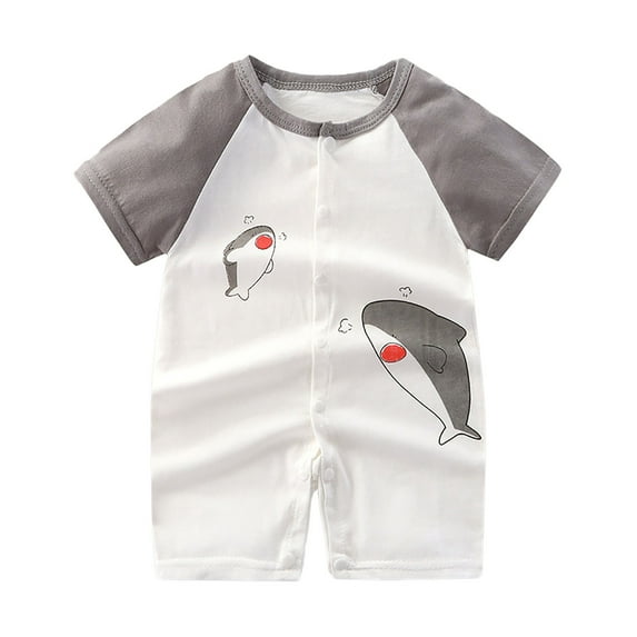 Bovxnpu Baby Girl Bodysuit, Infant Baby Cotton Bodysuits, Summer Baby Thin Romper Boys And Girls Baby Short-sleeved Cardigan Crawling Clothes 3 Months