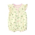 thumbnail image 1 of Bovxnpu Baby Girl Bodysuit, Infant Baby Cotton Bodysuits, Toddler Baby Girls Short Sleeve Printed Color T-Shirt Round Neck Jumpsuit Romper 12 Months, 1 of 3