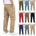 thumbnail image 1 of Bovxnpu Boys Dress Pants School Uniform Pants Boys School Uniform Elastic Waist Pants Trousers, 1 of 9