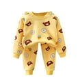 thumbnail image 1 of Bovxnpu Boys Girls 2 Piece Pajamas Set, Girls Cotton Pajamas Set Kids Toddler Winter Sleepwear Pullover Pajamas Loungewear Pajamas Outfits, 1 of 3