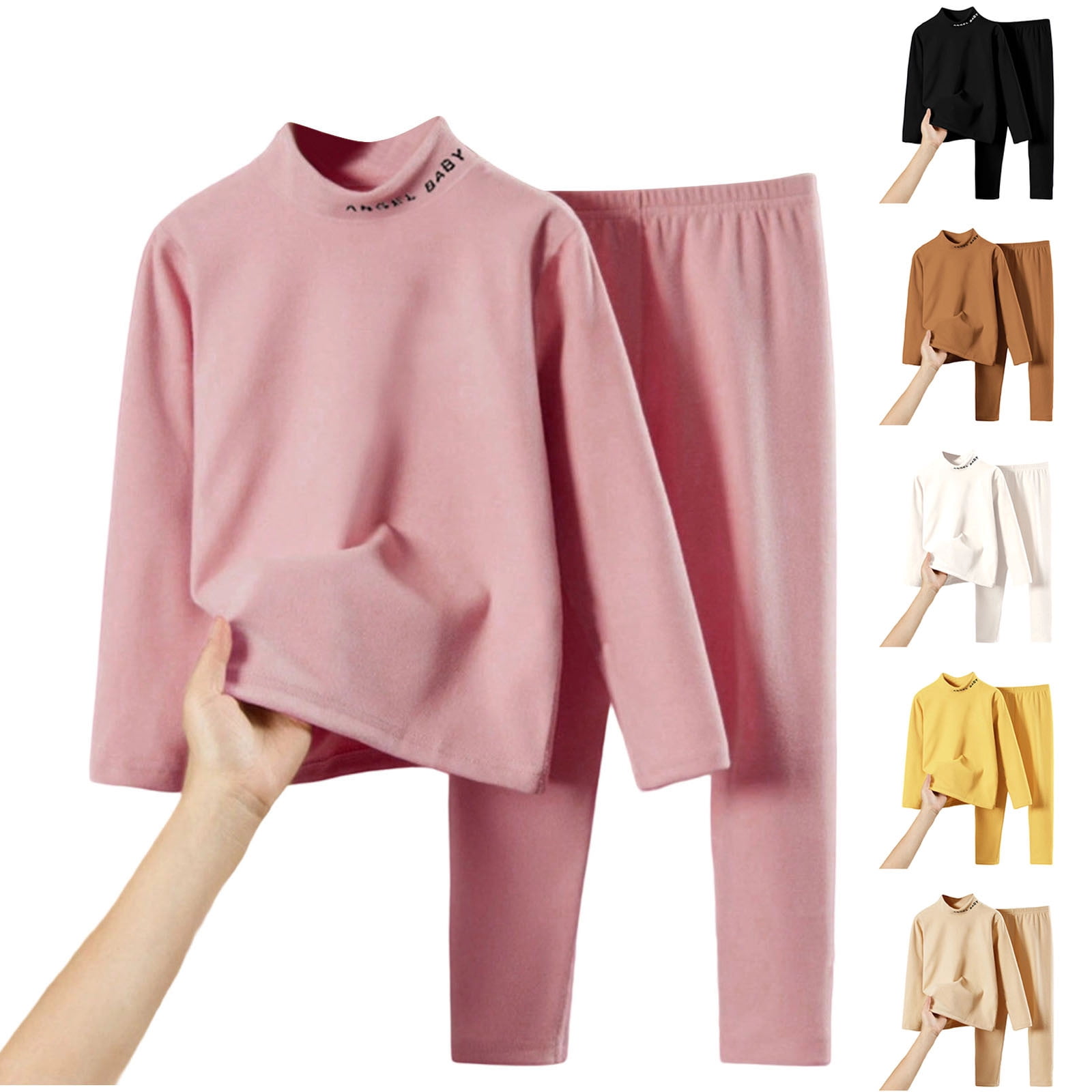 Devops Thermo-Unterwäsche Set Für Jungen & Mädchen – Langarm & Langbein, Mit Fleece-Futter, 90% Polyester, 10% Spandex