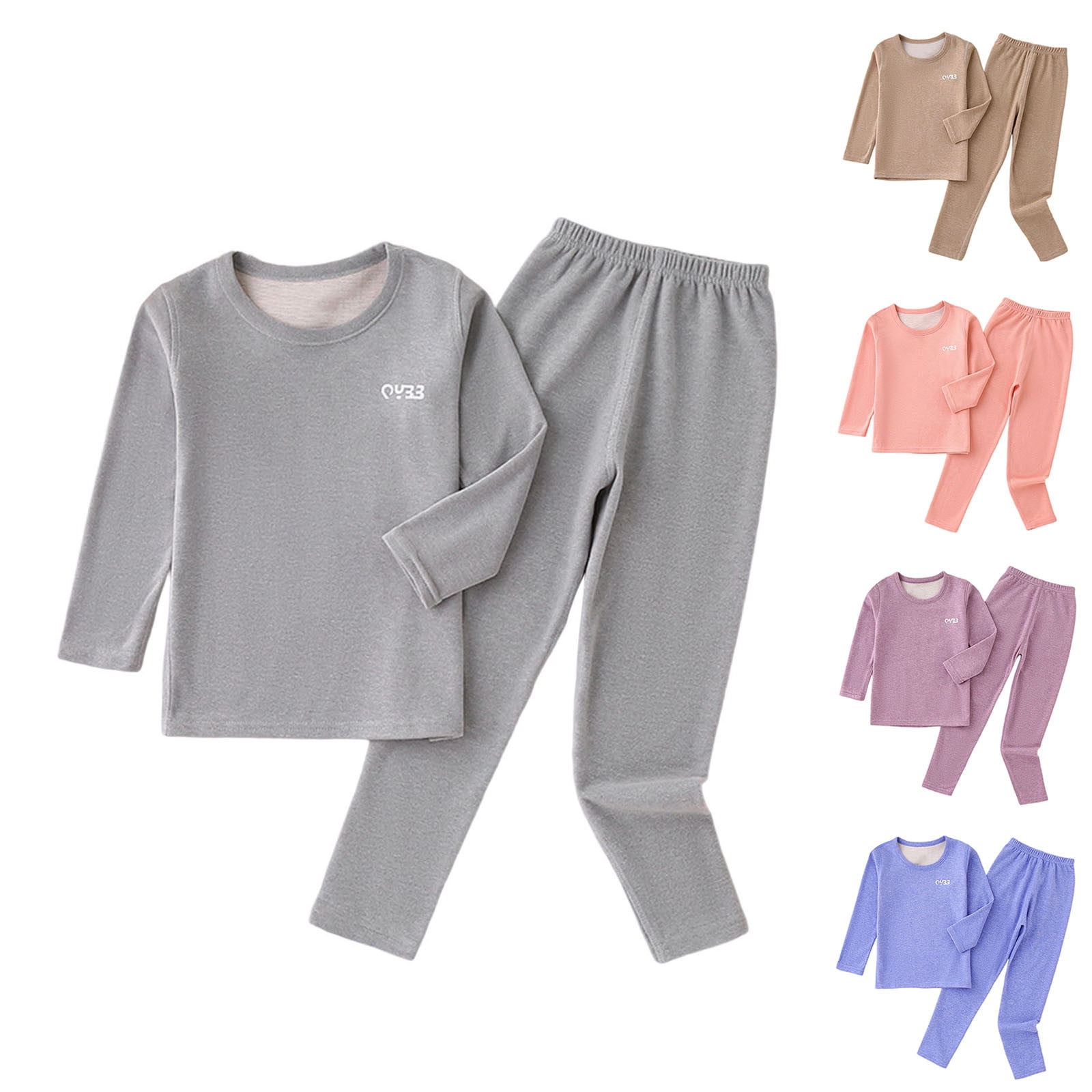 Trampoline Boys & Girls Striped Top-Pyjama Thermal Set (Pack of 2)