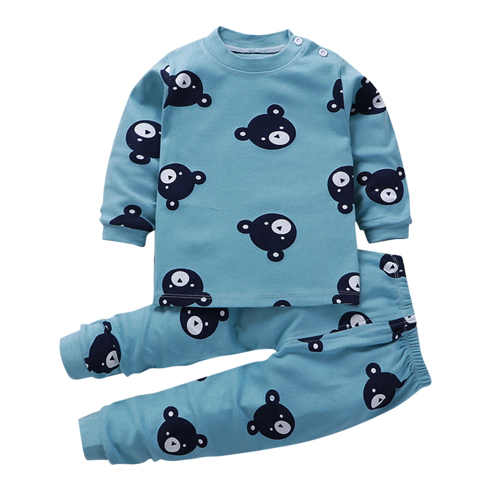 Bovxnpu Boys Girls 2 Piece Pajamas Set Toddler Cotton Sleepwear Bovxnpu Boys Girls 2 Piece Pajamas Set Toddler Cotton Sleepwear