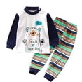 thumbnail image 1 of Bovxnpu Boys Girls Outfits Set 2 Piece Loungewear Set, Boys Long Sleeve Shirt and Pants Set for Toddlers Girls Fall Clothes Home Clothes 2 Years, 1 of 3