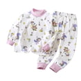 thumbnail image 1 of Bovxnpu Boys Girls Outfits Set 2 Piece Loungewear Set, Boys Long Sleeve Shirt and Pants Set for Toddlers Girls Fall Clothes Home Clothes 6 Months, 1 of 3