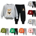 thumbnail image 1 of Bovxnpu Boys Girls Outfits Set 2 Piece Loungewear Set, Boys Pullover Sweatshirt and Pants Set for Toddlers Sweatshirt Set 2 Years, 1 of 4