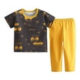 thumbnail image 1 of Bovxnpu Boys Girls Outfits Set 2 Piece Loungewear Set, Boys Short Sleeve T-Shirt and Pants Set, 1 of 3