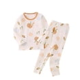 thumbnail image 1 of Bovxnpu Boys Girls Outfits Set 2 Piece Loungewear Set, Girls Long Sleeve Shirt and Pants Set for Toddlers Girls Fall Clothes Pajama Set Home Clothes 2-3 Years, 1 of 3