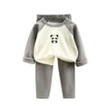 thumbnail image 1 of Bovxnpu Boys Girls Outfits Set 2 Piece Loungewear Set, Girls Long Sleeve Shirt and Pants Set for Toddlers Girls Fall Clothes Home Clothes 18 Months, 1 of 3
