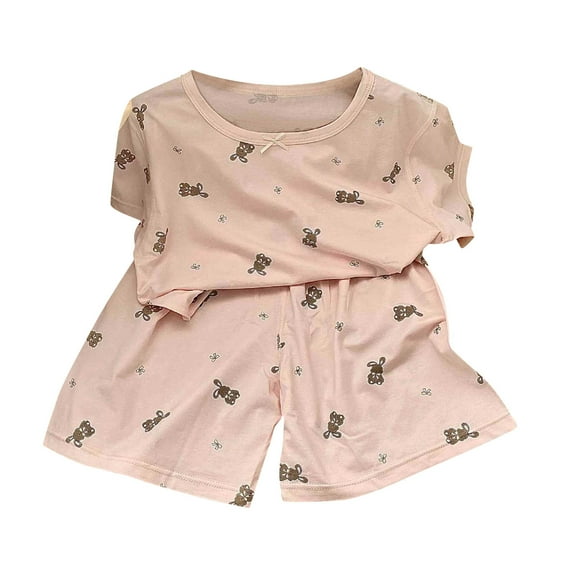 Bovxnpu Boys Girls Pajamas, Boys Summer Short Sets Sleepwear Clothes Sets, Boys And Girl Summer Fashion Cute Sleeveless Printed Waistcoat   Shorts Pajama Set 4 Years