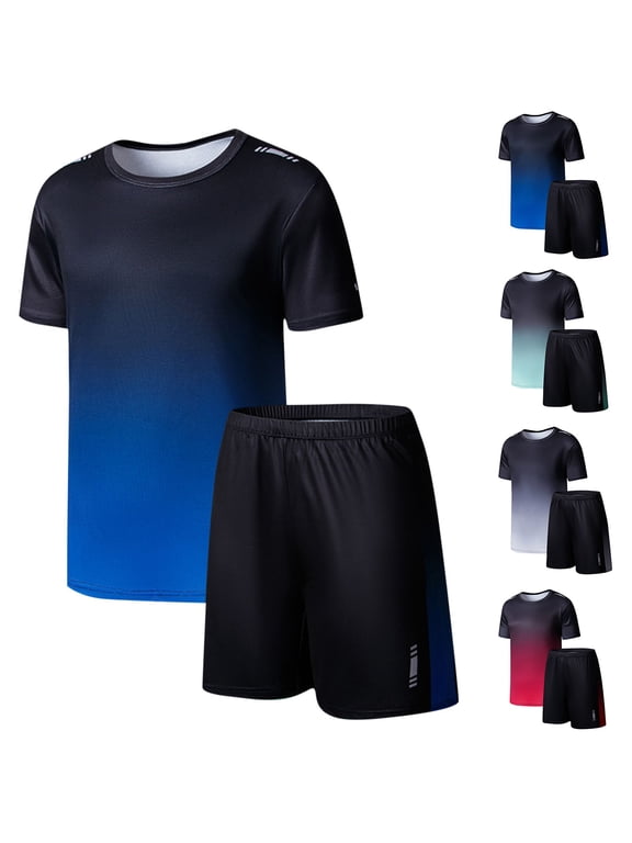 Boys Girls Summer Outfits, Boys Athletic Shorts Set 2 Piece Activewear Clothing Set, Fashion Boys' Casual Short Sleeve Round Neck Collar Botton Short Pants Sports Suit 11 Years