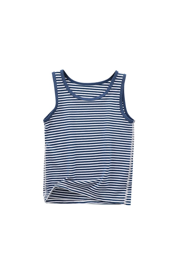 Boys Girls Tank Tops Undershirt Sleeveless T Shirts Summer Printed Casual Loose Bottom Tank For Middle Aged And Boys