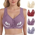 thumbnail image 1 of Bovxnpu Bras for Women, Womens Push Up Everyday Bras Seamless Wireless Supportive Bra Sports Bra, Older Women Bras Breathable Front Closure Bra Daily Comfortable Wireless Bras For Women, 1 of 9
