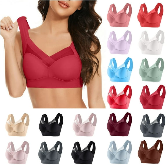 Bovxnpu Bras for Women, Womens Push Up Everyday Bras Seamless Wireless Supportive Bra Sports Bra, Women's Lace Underwear With Thin Side Collection And Daily Bra