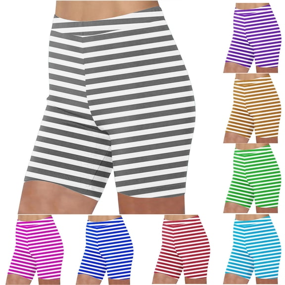 Bovxnpu Casual Shorts for Women,Women's Summer High Waisted Shorts Summer Casual Stretch Short Sport Shorts