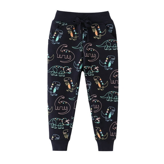 Bovxnpu Fall Winter Boys Girls Pants, Boys Cotton Sweatpants Jogger Pants Active Pants, Boys Pants Spring Style Boys Sports Sweatpants Embroidered Pants For Children