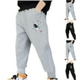 thumbnail image 1 of Bovxnpu Fall Winter Boys Girls Pants, Boys Sweatpants Jogger Pants Active Pants, Child's Solid Color Boys And Girls Wearing Pants Outside Long Pants Cute Pants Sweatpants, 1 of 4